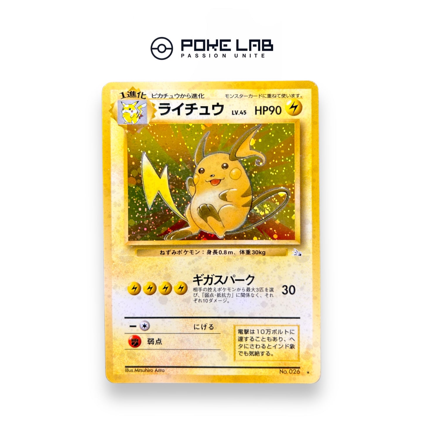 Raichu Holo Fossile