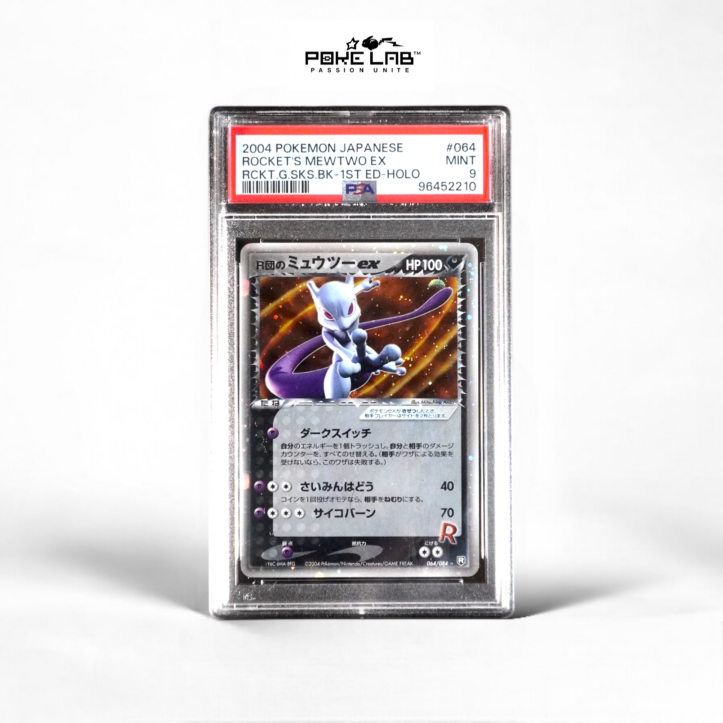 Mewtwo Rocket Ex 064/084 1st PSA 9