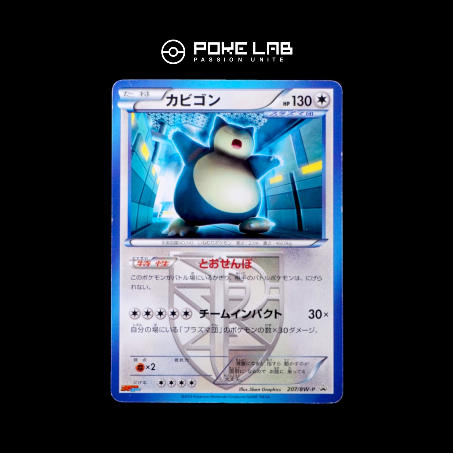 Ronflex / Snorlax Plasma 207/BW-P