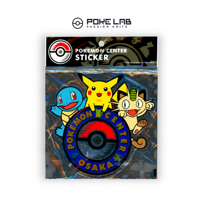 1998 Pokémon Center OSAKA Sticker Pikachu Carapuce / Squirtle Miaouss / Meowth Scellé Sealed