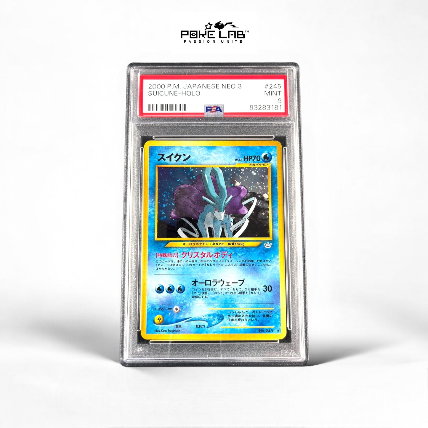 Suicune Holo NEO 3 PSA 9